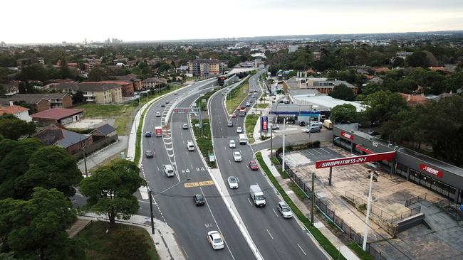 One of the busiest roads Parramatta Road at Ashfield towards Western Sydney is also getting busier. Picture: Jonathan Ng