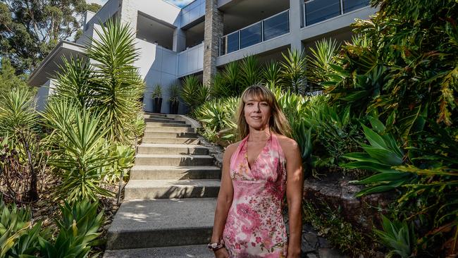 Hollywood Tree House owner Sandra Palmos-Gregoriou at her property. Picture: AAP/ROY VANDERVEGT