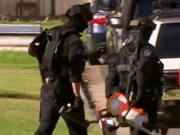 A man has been arrested after an incident in Carramar on Thursday evening. Picture by 9 News.