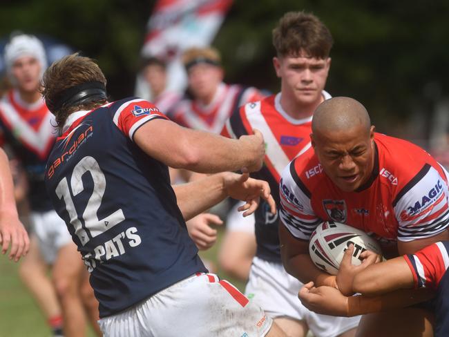 Kirwan State High School hosts St Patrick's College, Mackay, in round 1 of the 2025 Aaron Payne Cup. Picture: Evan Morgan