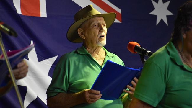 Vince Vitale at the Australia Day Awards ceremony at the Hinchinbrook Shire Hall in Ingham in 2021. Picture: Cameron Bates