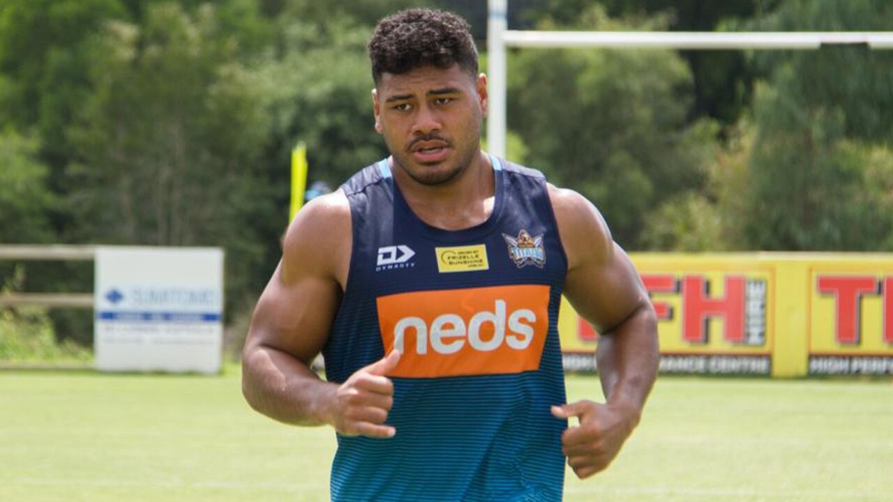 New Titans signing Greg Leleisiuao. Picture: Gold Coast Titans