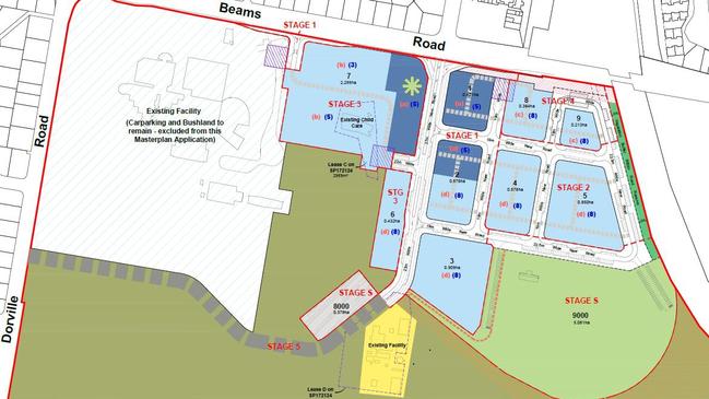 A plan from the Carseldine Village Queensland Government development application.