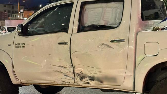 Damage to the car involved in a serious crash at Surfers Paradise. Picture: Supplied