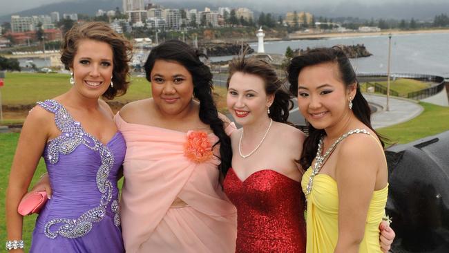 St Patrick’s College, Campbelltown year 12 students celebrating their formal in Wollongong in 2012.