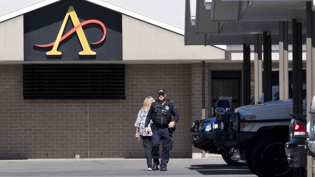 Athena Motel Apartments in James St Toowoomba where a man escaped hotel quarantine.