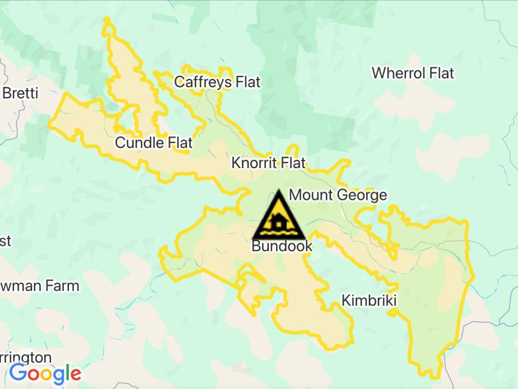 NSW floods: Suburbs at risk. Picture: Hazards Near Me NSW