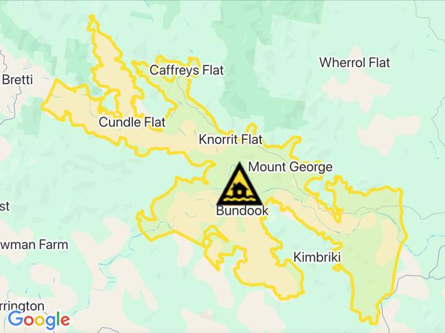 NSW floods: Suburbs at risk. Picture: Hazards Near Me NSW