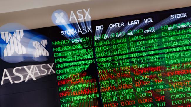 SYDNEY, AUSTRALIA - NewsWire Photos, October 29 2024. GENERIC. Stocks. Finance. Economy. Stock price ticker of the Australian Stock Exchange, ASX, at their offices on Bridge Street. Picture: NewsWire / Max Mason-Hubers