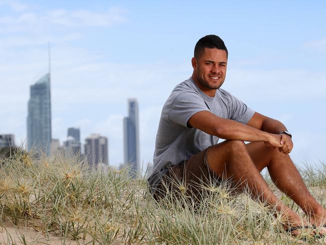 Jarryd Hayne’s arrival on the Gold Coast had an immediate impact on crowd numbers. Picture: Adam Head