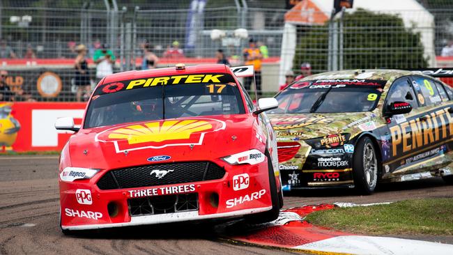 TOWNSVILLE, AUSTRALIA - JULY 06: (EDITORS NOTE: A polarising filter was used for this image.) Scott McLaughlin drives the #17 Shell V-Power Racing Team Ford Mustang on July 06, 2019 in Townsville, Australia. (Photo by Daniel Kalisz/Getty Images)