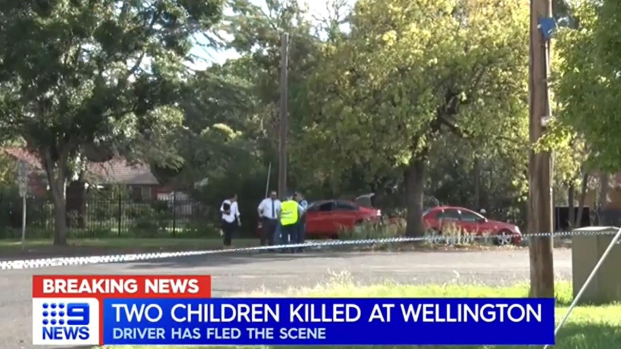 Two children are dead and three others are injured after a horror crash in Wellington, NSW. Picture: Channel 9.