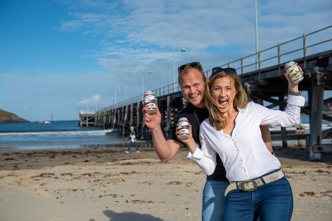 Josh and Lucy King brewing new beer in Coffs. KING TIDE. 20 SEPT 2019