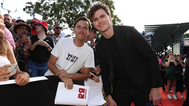 Vance Joy poses on the ARIAs red carpet. Picture: Getty.