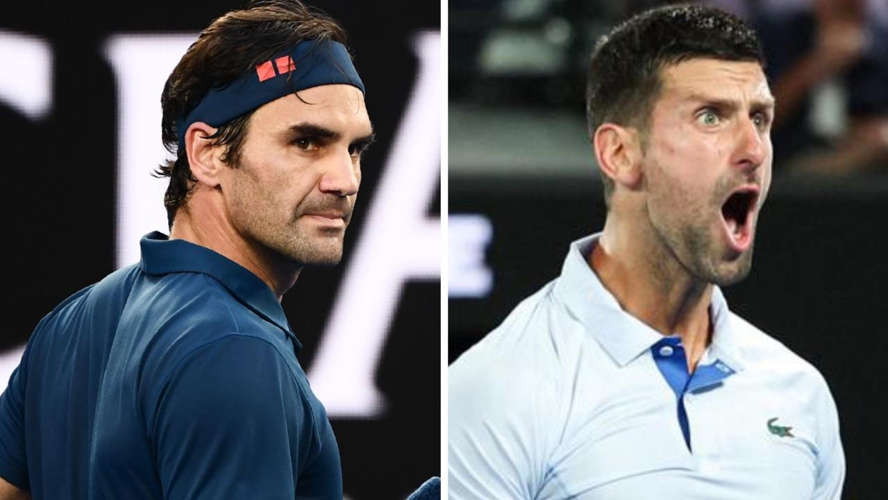 Roger Federer and Novak Djokovic.