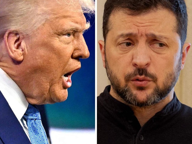 Donald Trump and Volodymyr Zelensky. Still, ostensibly, allies.