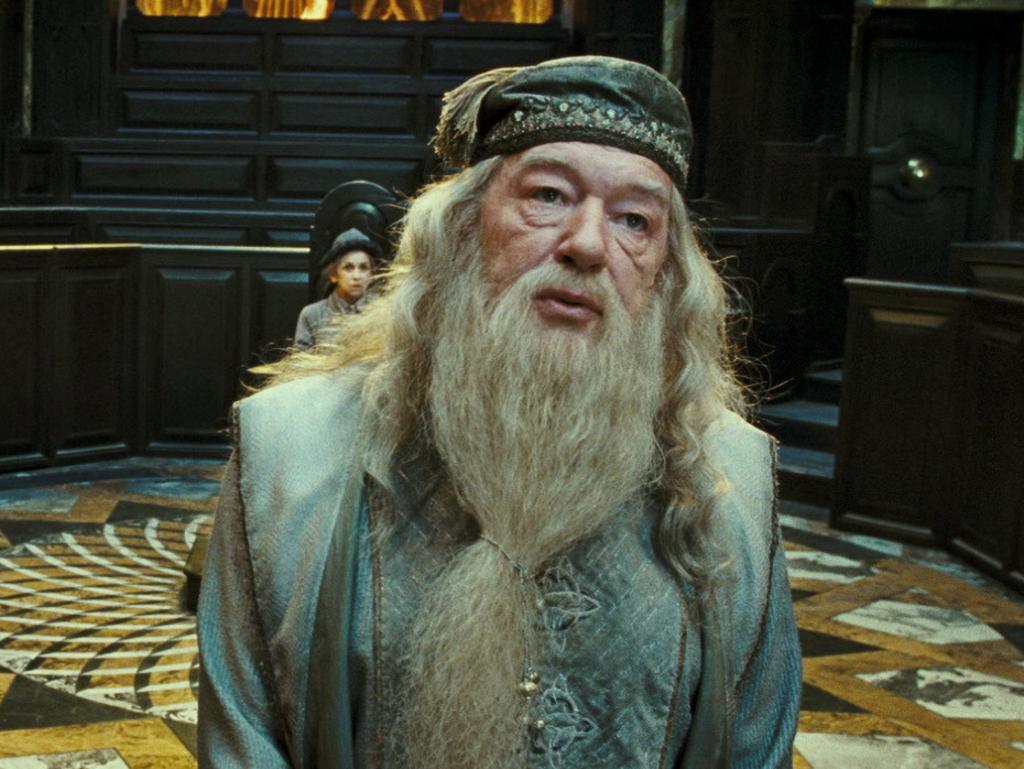 The actor played Dumbledore (pictured) in five of the Harry Potter films.