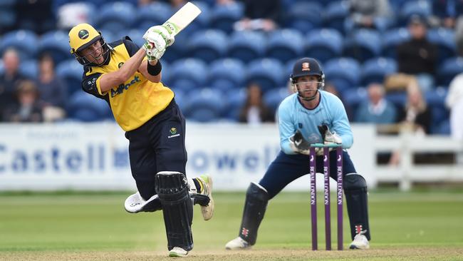 Tom Cullen in action for Glamorgan in the Royal London One-Day Cup semi final against Essex. Picture: Nathan Stirk