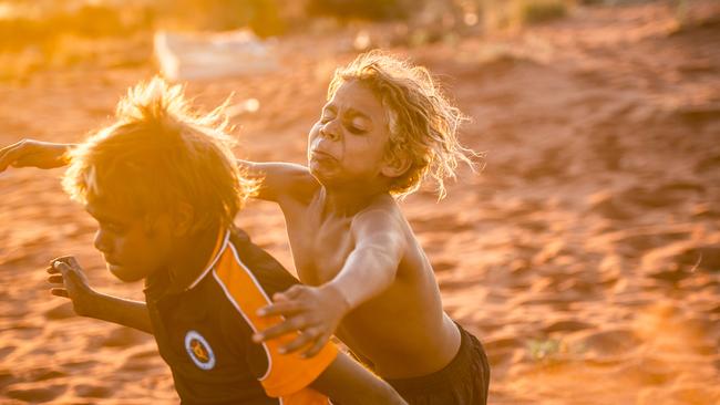 Kids of the Mutitjulu community. Picture: JASON EDWARDS