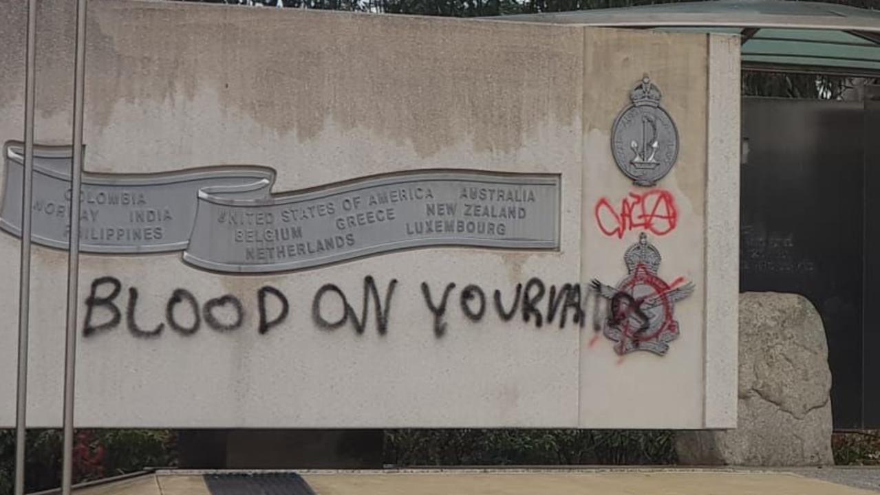 ‘Inexcusable’: War memorials defaced