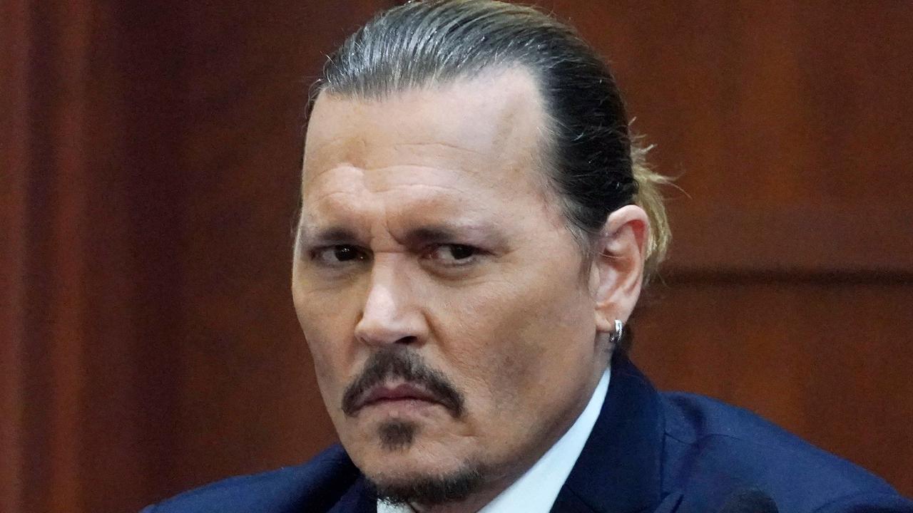 Actor Johnny Depp testifies during the defamation suit he has brought against ex-wife Heard. Picture: Steve Helber/AFP