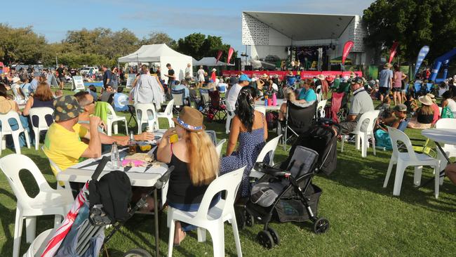 Australia Day celebrations at the Broadwater Parklands. Picture: Mike Batterham.