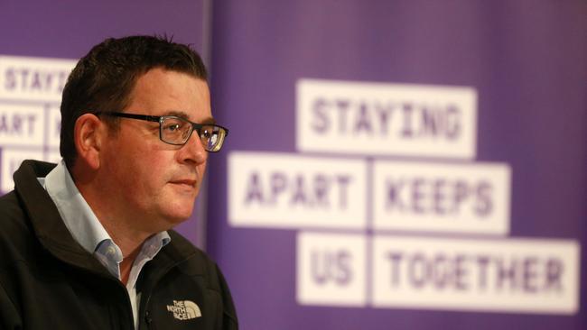 Premier Daniel Andrews during a daily COVID-19 press conference in July 2020. Picture: NCA NewsWire / Sarah Matray