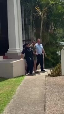 Tyla Alain Khelloul leaving the Gympie District Court