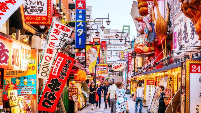 Osaka’s Dotonbori district is one of Japan’s major tourist drawcards.