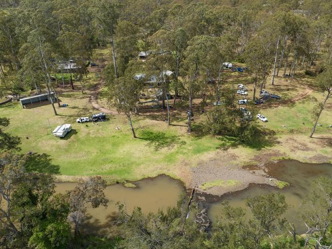 The campground boasts 24 powered sites and 30 unpowered sites, with bookings secured will into the future. Photo: Real Commercial/Properties Ruhle