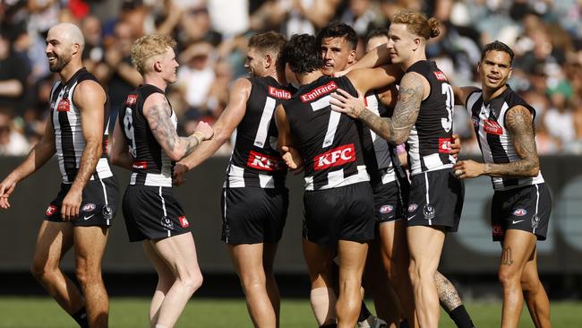 The Pies were on fire in the MCG sunshine.