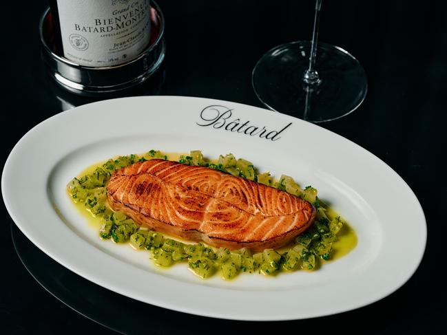 Salmon and sauce verte