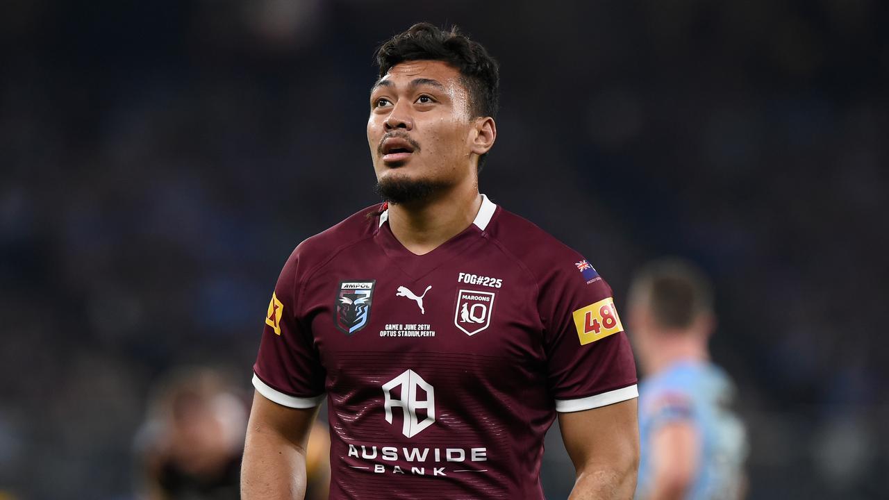 Jeremiah Nanai is set to earn an Origin recall for the Maroons. Picture: NRL Photos.