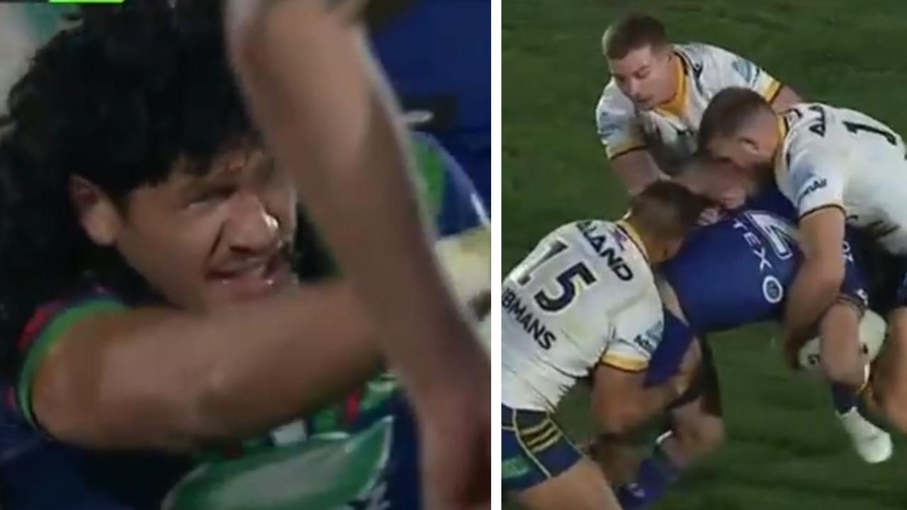 It was an unsavoury moment. Photo: Fox Sports