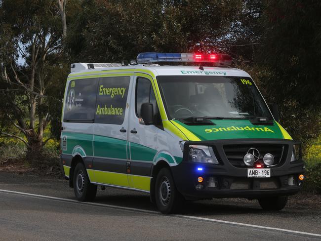 24/7/15 - a car accident on Horrocks Hwy in Morn Hill.Picture Simon Cross