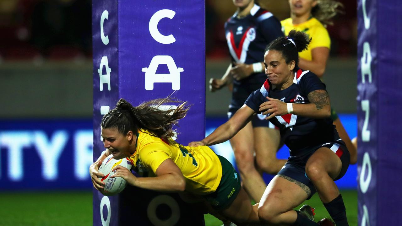 Jess Sergis could have finished with six or seven tries. Picture: Ashley Allen/Getty Images