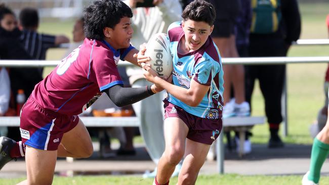 Schoolboys rugby league earlier in the season. Keebra vs Wavell Heights. Picture: Liam Kidston