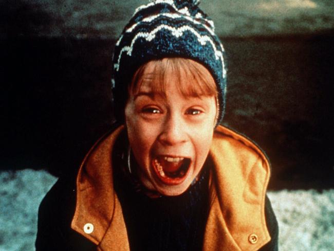 Macauley Culkin in his iconic Home Alone role.