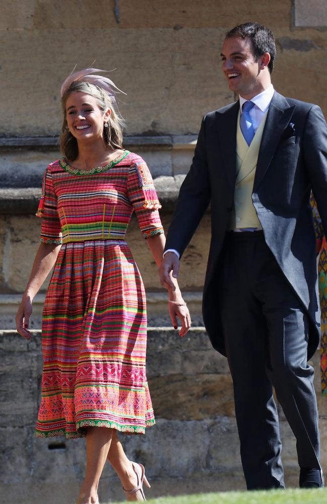 Cressida Bonas went for a daring print. Picture: Getty