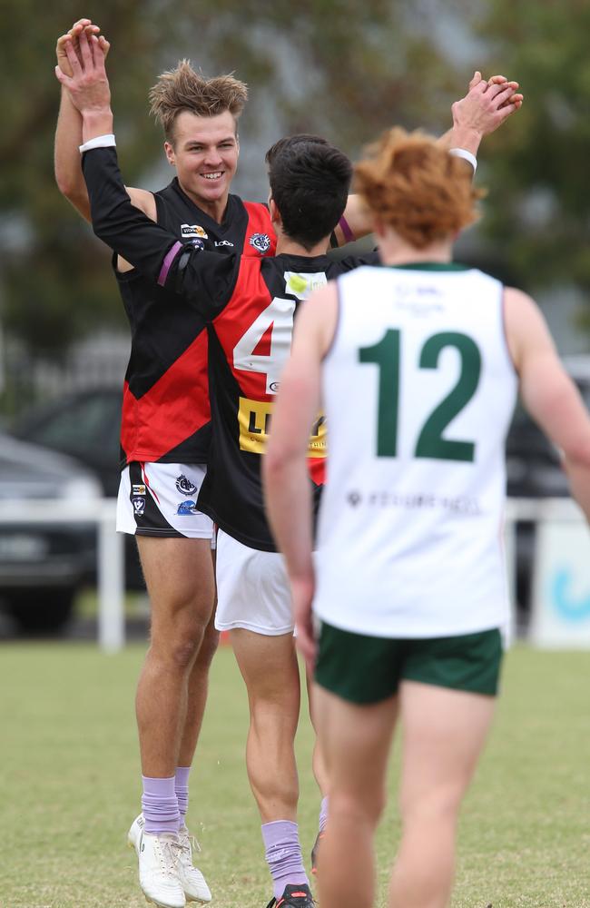 Newtown &amp; Chilwell’s Lachlan Bond was on fire on Saturday. Picture: Mark Wilson