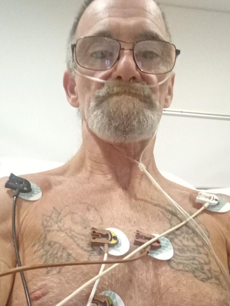 The 58-year-old was diagnosed with lung cancer in June. Picture: Scott Hollingshed