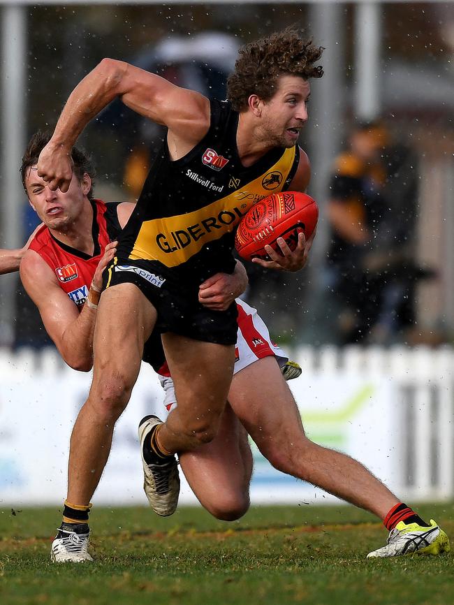 Glenelg's 2017 best and fairest Matthew Snook. Picture Mark Brake