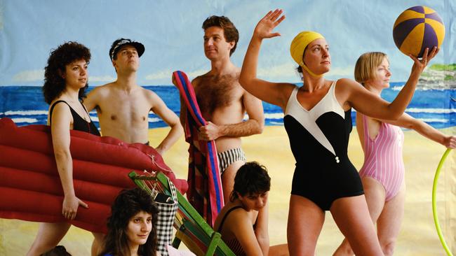 Anne Zahalka’s The Bathers 1989 from the series Bondi: Playground of the Pacific