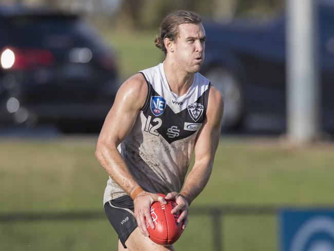 Southport Sharks NEAFL player Rhys Clark. Picture credit: TJ Yelds, NEAFL.