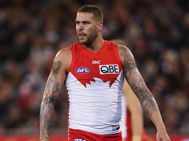 Sydney's Lance Franklin looks on during AFL Semi-Final match between the Sydney Swans and Geelong Cats at the MCG. Picture. Phil Hillyard