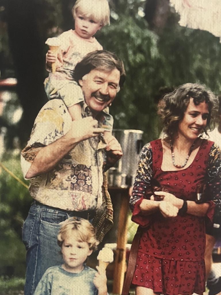 A treasured picture of a young George Negus with his family. Supplied