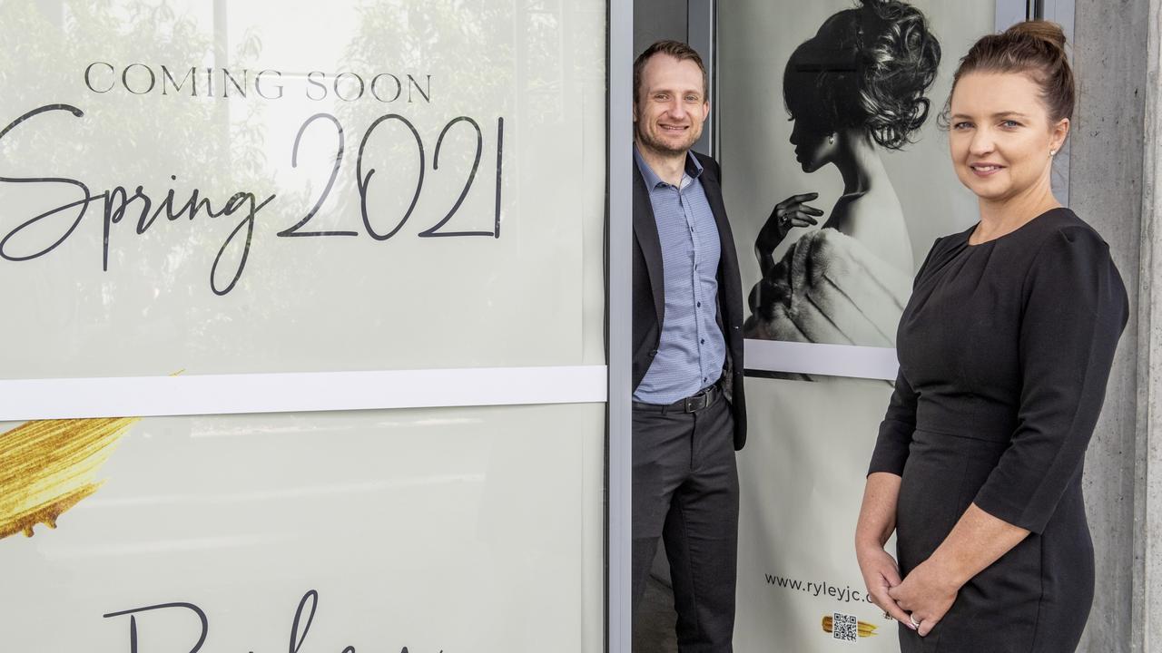 Ewen and Christel Ryley. Ryley jewellery store opening in new location at Kwong Sang Walk. Tuesday, October 19, 2021. Picture: Nev Madsen.