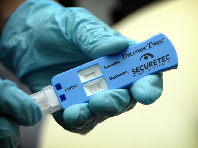 News Roadside Drug Screening Test . Pictured here at Police Traffic Branch in East Perth  Story Nicole Cox Pic Richard Polden