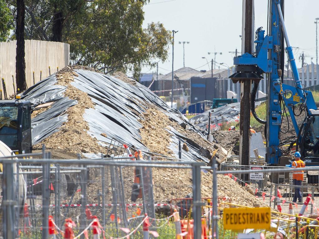 Contaminated soil is behind another delay in the crisis-plagued West Gate Tunnel project. Picture: Jay Town