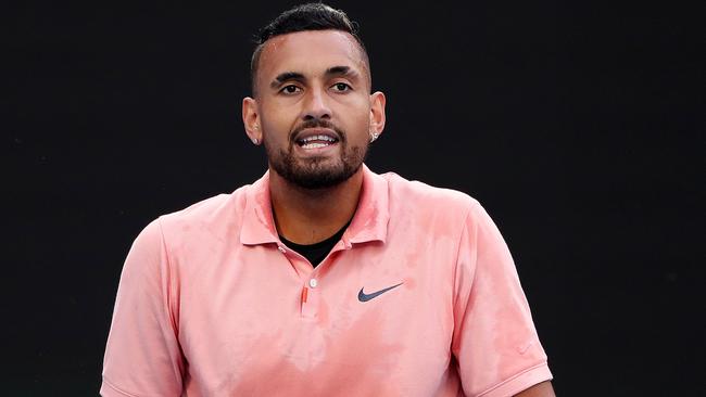 Australian tennis star Nick Kyrgios has hit out at players breaching coronavirus restrictions. Picture: Mark Stewart